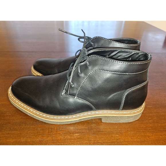 Steve Madden Men\'s Short Chukka P-SYMIN Lace‎ Up Boot Shoes -Black Size 8 New main image 6